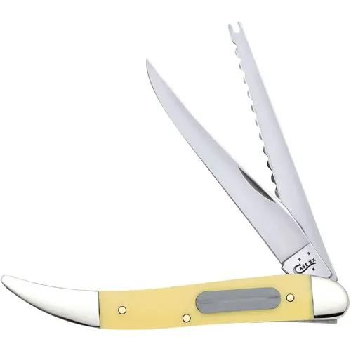 3.4 In. Synthetic Fishing Folding Knife Yellow 3.4 In. Synthetic Fishing Folding Knife Yellow