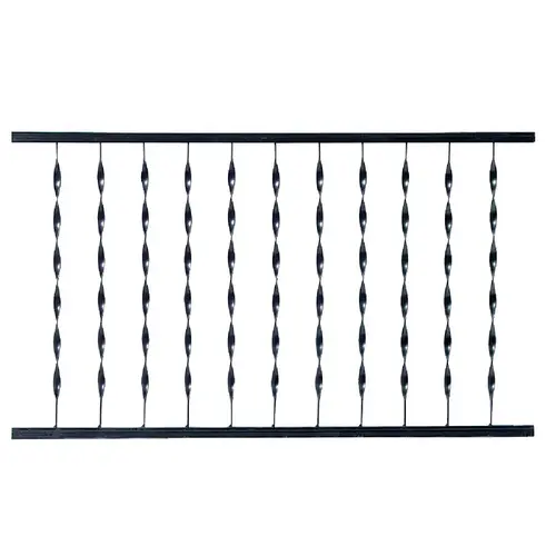 Windsor Plus 32 In. H. x 4 Ft. L. Wrought Iron Railing Black Windsor Plus 32 In. H. x 4 Ft. L. Wrought Iron Railing Black
