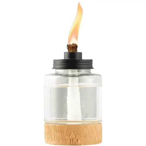 6.5 In. Glass Table Torch Clear 6.5 In. Glass Table Torch Clear