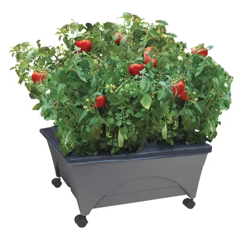 20 In. W. x 11 In. H. x 24 In. L. Slate Polyethylene Portable Patio Garden Kit 20 In. W. x 11 In. H. x 24 In. L. Slate Polyethylene Portable Patio Garden Kit