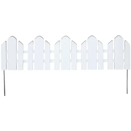 6 In. H. x 22.25 In. L. White Resin Flexible Landscape Edging 6 In. H. x 22.25 In. L. White Resin Flexible Landscape Edging