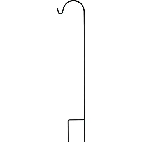 65 In. Matte Black Square Steel Shepherd Hook 65 In. Matte Black Square Steel Shepherd Hook
