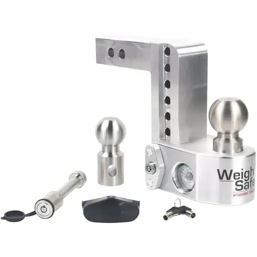 6 In. Drop Class V Adjustable Aluminum Hitch Ball Mount 6 In. Drop Class V Adjustable Aluminum Hitch Ball Mount