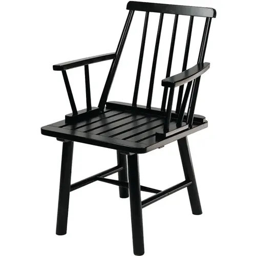 Windsor Black Indonesian Hardwood Arm Chair Windsor Black Indonesian Hardwood Arm Chair