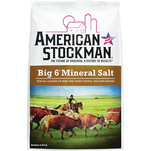 Big 6 50 Lb. 96% Purity Trace Mineral Salt Big 6 50 Lb. 96% Purity Trace Mineral Salt
