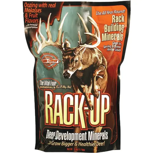 Rack-Up 6 Lb. Granular Blended Mineral Supplement Deer Attractant Rack-Up 6 Lb. Granular Blended Mineral Supplement Deer Attractant
