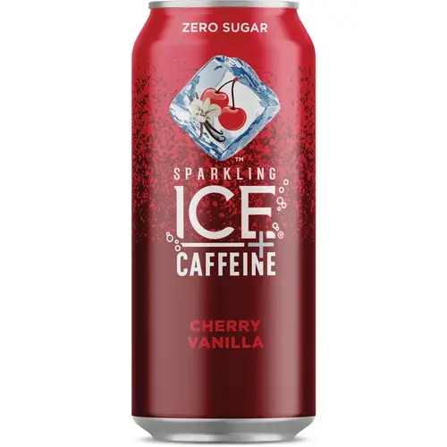 16 Oz. Sparkling Water + Caffeine, Cherry Vanilla 16 Oz. Sparkling Water + Caffeine, Cherry Vanilla