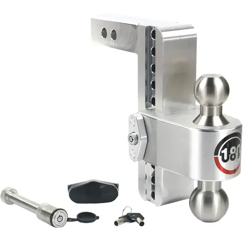 8 In. Adjustable 180 Degree Hitch Ball Mount 8 In. Adjustable 180 Degree Hitch Ball Mount