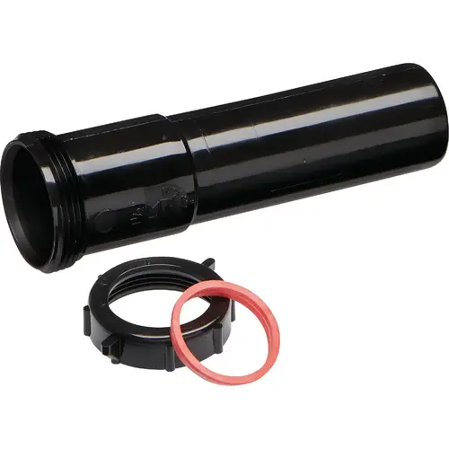 1-1/2 In. x 6 In. Black Plastic Slip-Joint Extension Tube 1-1/2 In. x 6 In. Black Plastic Slip-Joint Extension Tube