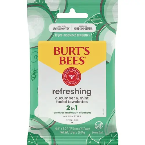 Refreshing Cucumber Mint Facial Towelettes (10-Count) Refreshing Cucumber Mint Facial Towelettes (10-Count)