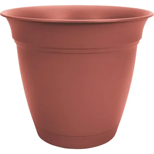 Eclipse 16 In. Clay Planter with Saucer Eclipse 16 In. Clay Planter with Saucer