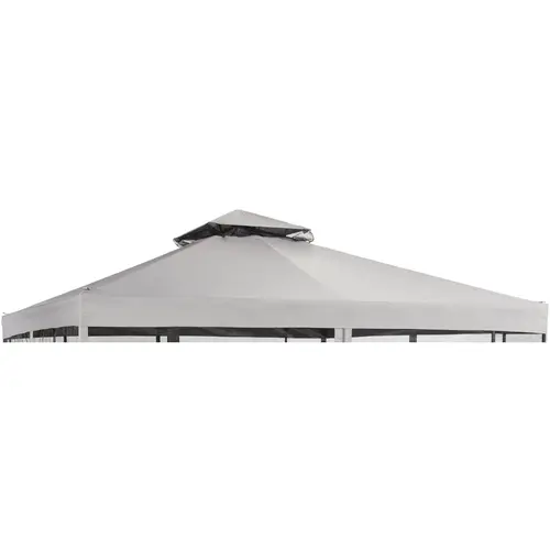 10 Ft. x 10 Ft. Gray Polyester Replacement Gazebo Canopy 10 Ft. x 10 Ft. Gray Polyester Replacement Gazebo Canopy