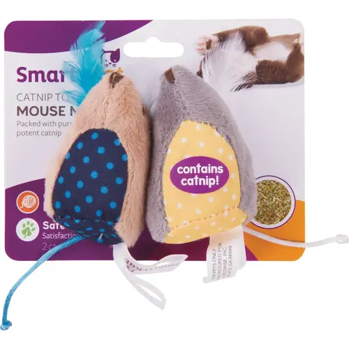 Mouse Mates Plush Catnip Cat Toy - pack of 2 Mouse Mates Plush Catnip Cat Toy - pack of 2