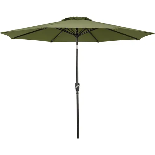 9 Ft. Aluminum Tilt/Crank Heather Green Patio Umbrella 9 Ft. Aluminum Tilt/Crank Heather Green Patio Umbrella