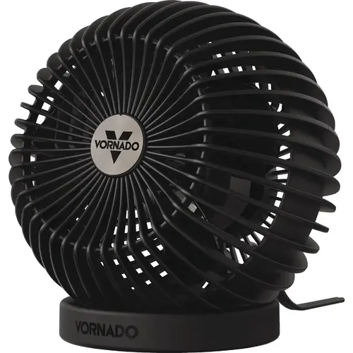 SPHERE 6 In. Personal Desktop Air Circulator Black SPHERE 6 In. Personal Desktop Air Circulator Black