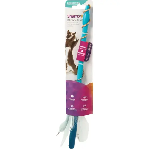 Frisky Flyer Extendable Feather Wand Cat Toy Frisky Flyer Extendable Feather Wand Cat Toy