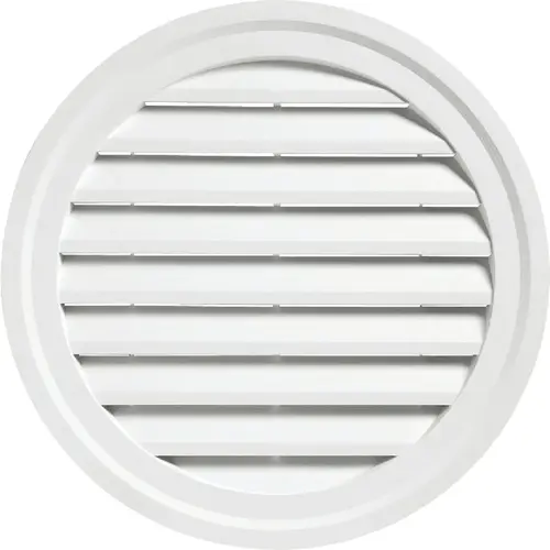 18" Round White Gable Attic Vent 18" Round White Gable Attic Vent