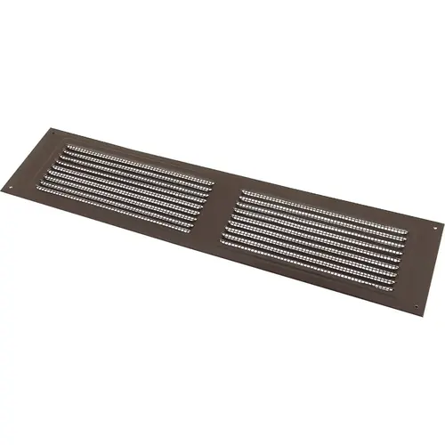 16 In. x 4 In. Brown Galvanized Soffit Ventilator 16 In. x 4 In. Brown Galvanized Soffit Ventilator