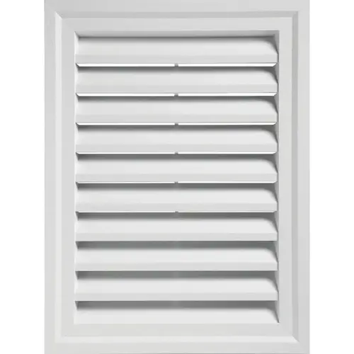 24" x 30" Rectangular White Gable Attic Vent 24" x 30" Rectangular White Gable Attic Vent