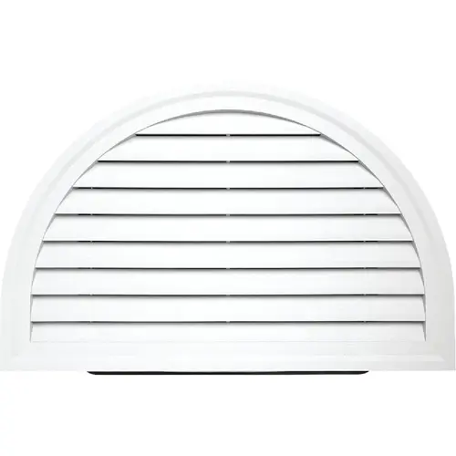 34" x 22" Half Round White Gable Attic Vent 34" x 22" Half Round White Gable Attic Vent