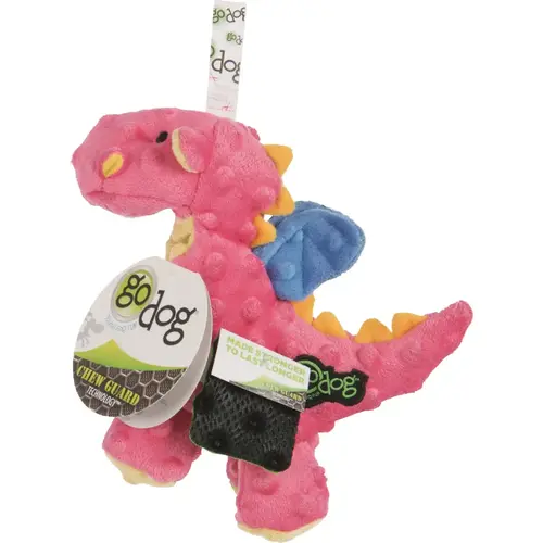 Dragons Small Coral Squeaky Plush Dog Toy Pink Dragons Small Coral Squeaky Plush Dog Toy Pink