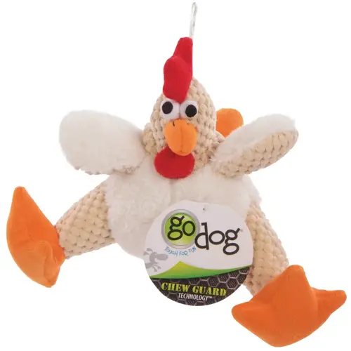 Checkers Small White Fat Rooster Squeaky Plush Dog Toy Checkers Small White Fat Rooster Squeaky Plush Dog Toy