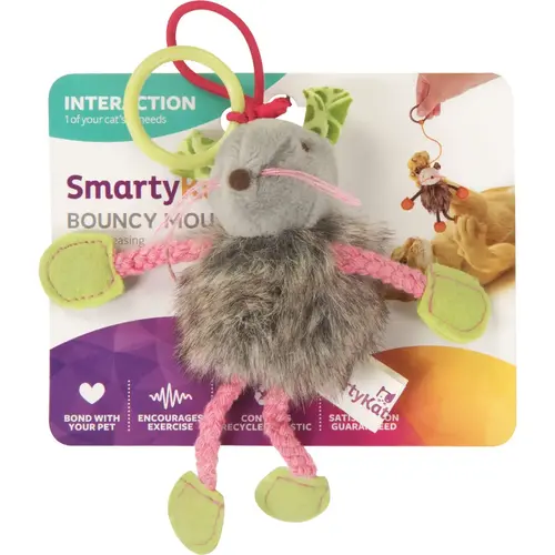 Bouncy Mouse Plush Dangler Catnip Cat Toy Bouncy Mouse Plush Dangler Catnip Cat Toy
