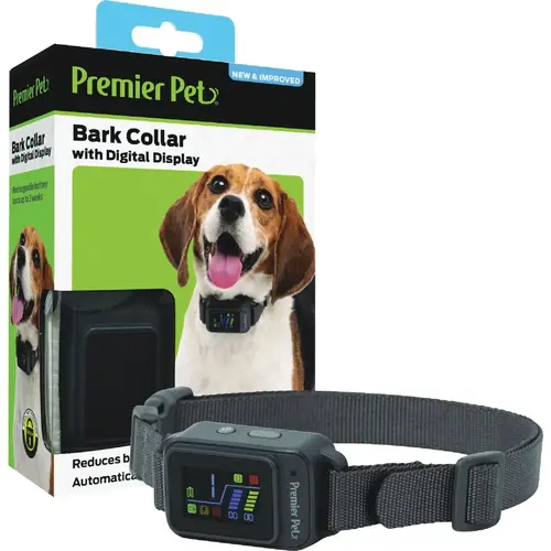 Bark Collar with Digital Display Gray Bark Collar with Digital Display Gray
