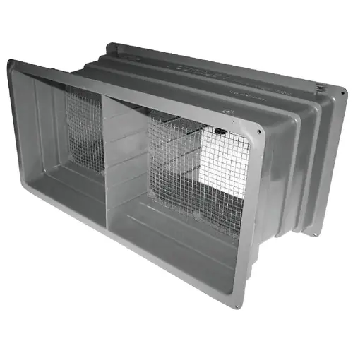DLX 8 In. x 16 In. Plastic Manual Foundation Vent Gray DLX 8 In. x 16 In. Plastic Manual Foundation Vent Gray