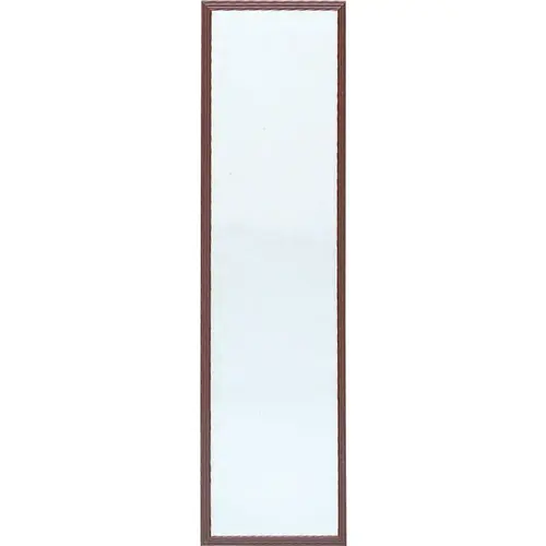 Suave 13 In. x 49 In. Walnut Brown Plastic Door Mirror Suave 13 In. x 49 In. Walnut Brown Plastic Door Mirror