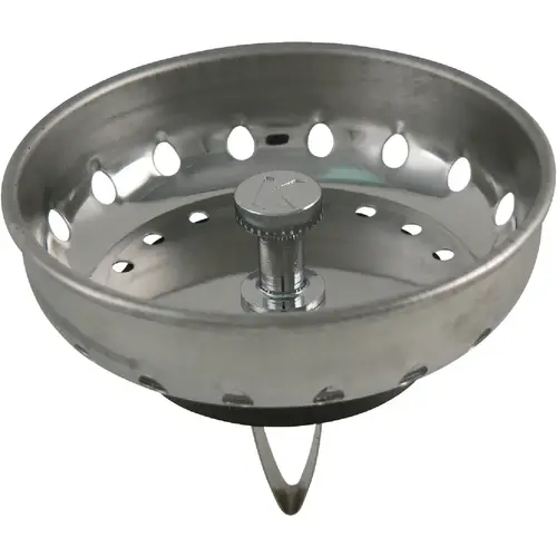 3-3/8 In. Stainless Steel Spring Action Post Basket Strainer Stopper 3-3/8 In. Stainless Steel Spring Action Post Basket Strainer Stopper