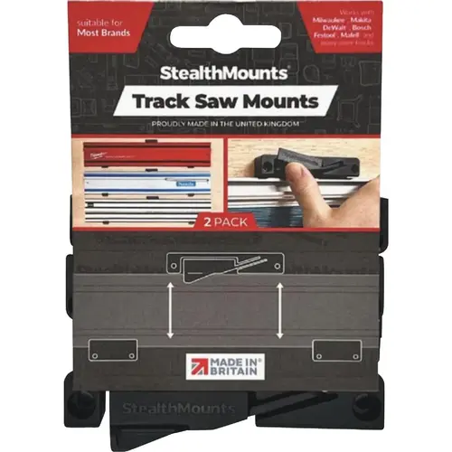Universal Track Saw Guide Rail Mount - pack of 2 Universal Track Saw Guide Rail Mount - pack of 2