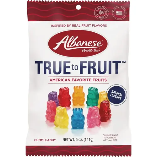 True to Fruit American Favorite Fruits Gummy Bear True to Fruit American Favorite Fruits Gummy Bear