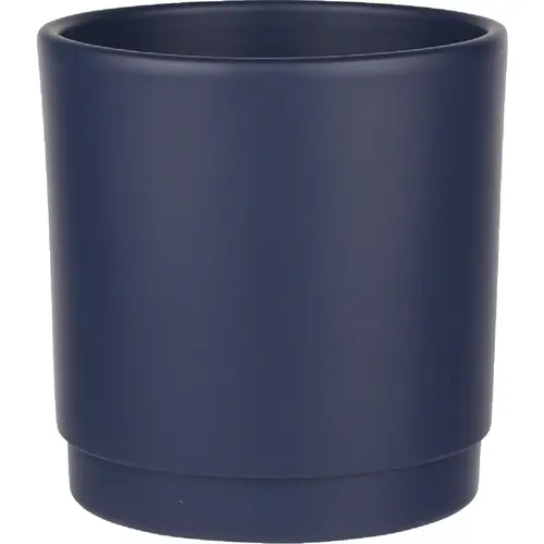 4.72 In. x 3.93 In. Midnight Blue Ceramic Charleston Planter 4.72 In. x 3.93 In. Midnight Blue Ceramic Charleston Planter