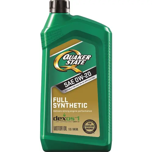 Full Synthetic 0W-20 Motor Oil, 1 Qt. Full Synthetic 0W-20 Motor Oil, 1 Qt.