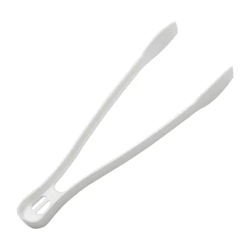 SMALL TONG 9 INCH WHITE SERVING UTENSIL SMALL TONG 9 INCH WHITE SERVING UTENSIL
