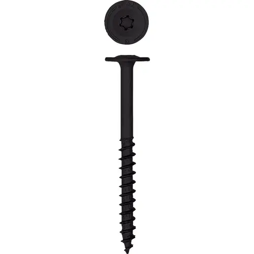 Powerlag 1/4 In. x 3 In. T30 Washer Head HCR (Exterior Rated) Lag Screw (200 Ct.) Black Powerlag 1/4 In. x 3 In. T30 Washer Head HCR (Exterior Rated) Lag Screw (200 Ct.) Black