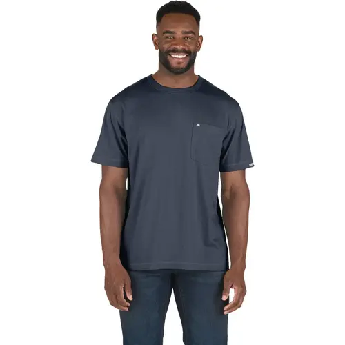 Performance Men's 3XL Space Blue Short Sleeve Pocket T-Shirt Performance Men's 3XL Space Blue Short Sleeve Pocket T-Shirt