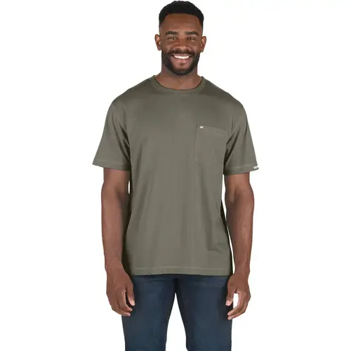 Performance Men's Medium Lichen Short Sleeve Pocket T-Shirt Performance Men's Medium Lichen Short Sleeve Pocket T-Shirt