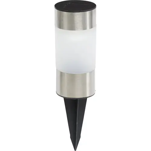 Stainless Steel White Light Solar Stake Light Stainless Steel White Light Solar Stake Light