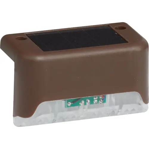 Brown Plastic Solar Deck Light (3-Pack) Brown Plastic Solar Deck Light (3-Pack)