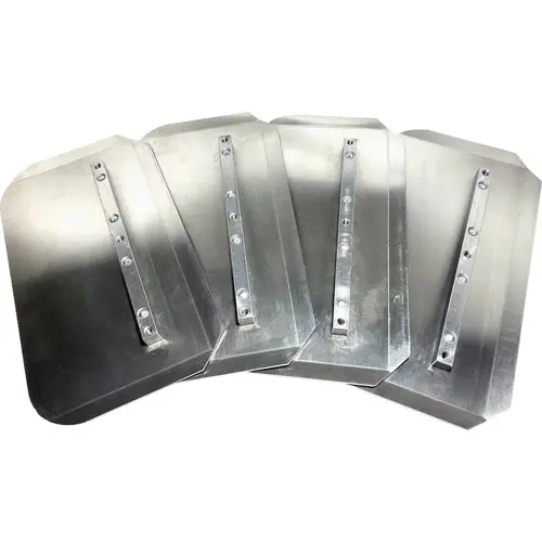 8 In. x 18 In. Combination Trowel Blade with Mounting Bolts 8 In. x 18 In. Combination Trowel Blade with Mounting Bolts