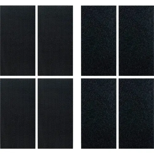 Stick 'Em 2 In. x 4 In. Industrial Strength Black Hook & Loop Strip (4 Ct.) Stick 'Em 2 In. x 4 In. Industrial Strength Black Hook & Loop Strip (4 Ct.)