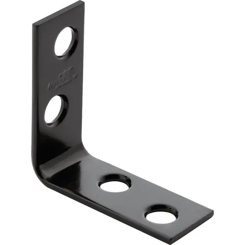 National Hardware Corner Brace, 1-1/2 in L, 5/8 in W, Steel, Powder-Coated National Hardware Corner Brace, 1-1/2 in L, 5/8 in W, Steel, Powder-Coated