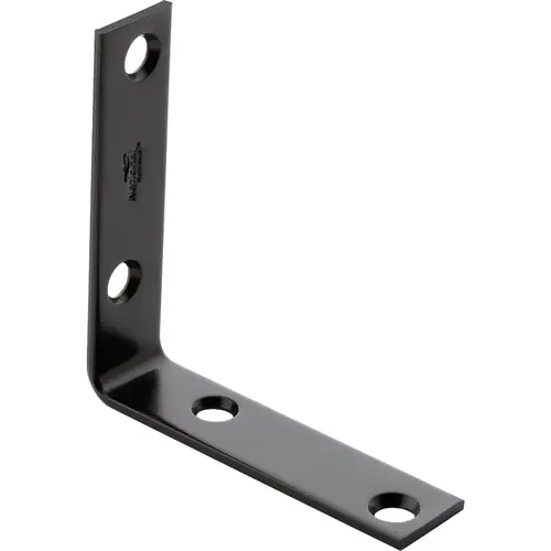 National Hardware Corner Brace, 3 in L, 3/4 in W, Steel, Powder-Coated National Hardware Corner Brace, 3 in L, 3/4 in W, Steel, Powder-Coated