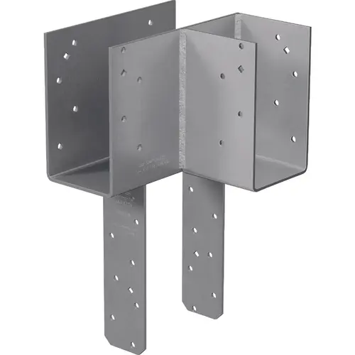 ECCLRQ L-Shape End Column Cap for 4x Beam, 6x Post with Strong-Drive SDS Screws, Skewed Right ECCLRQ L-Shape End Column Cap for 4x Beam, 6x Post with Strong-Drive SDS Screws, Skewed Right