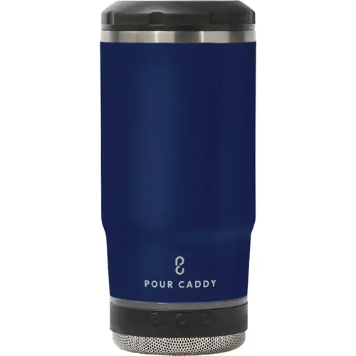 Chill & Brew 14 Oz. Navy Blue Insulated Drink Holder with Speaker Chill & Brew 14 Oz. Navy Blue Insulated Drink Holder with Speaker