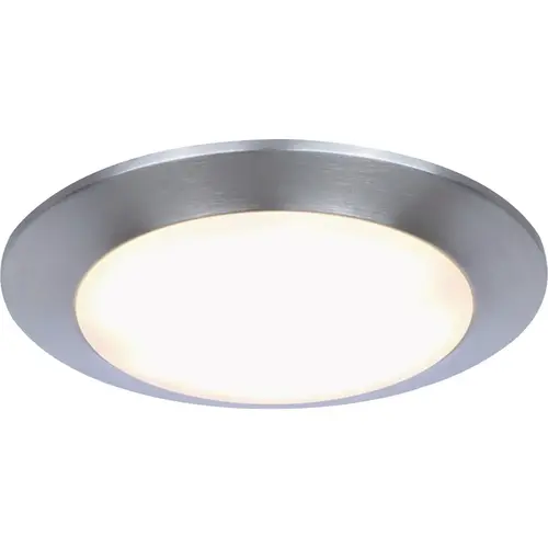 6 In. Brushed Nickel LED Disc Light Fixture 6 In. Brushed Nickel LED Disc Light Fixture