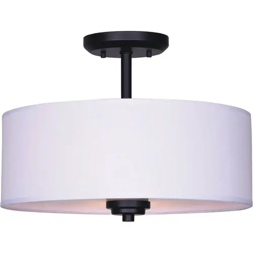 Black Semi Flush Fabric Shade Black Semi Flush Fabric Shade