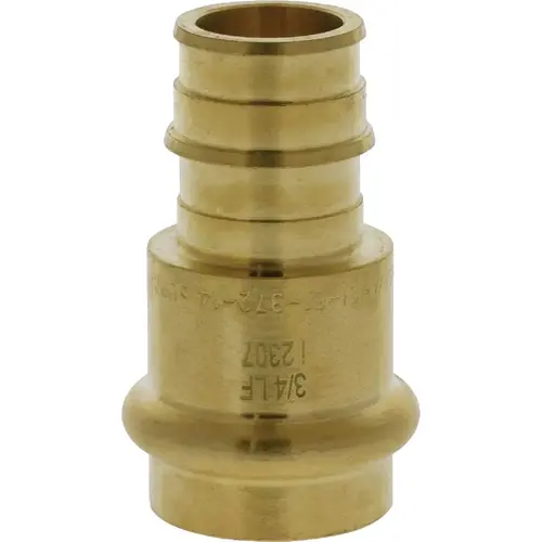 3/4 In. Press x F1960 LF BR PEX Transition Fitting 3/4 In. Press x F1960 LF BR PEX Transition Fitting